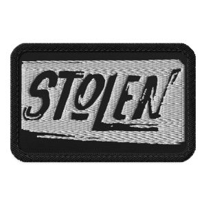 STOLEN - Bestickter Aufnäher mit Klett